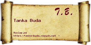 Tanka Buda névjegykártya